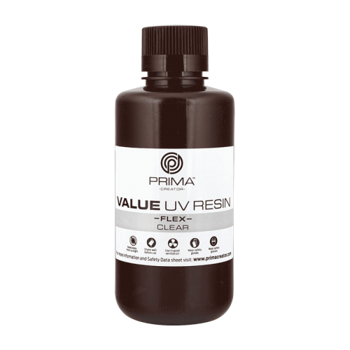 PrimaCreator "Value Flex" UV derva - 500 ml - Skaidri-Derva
