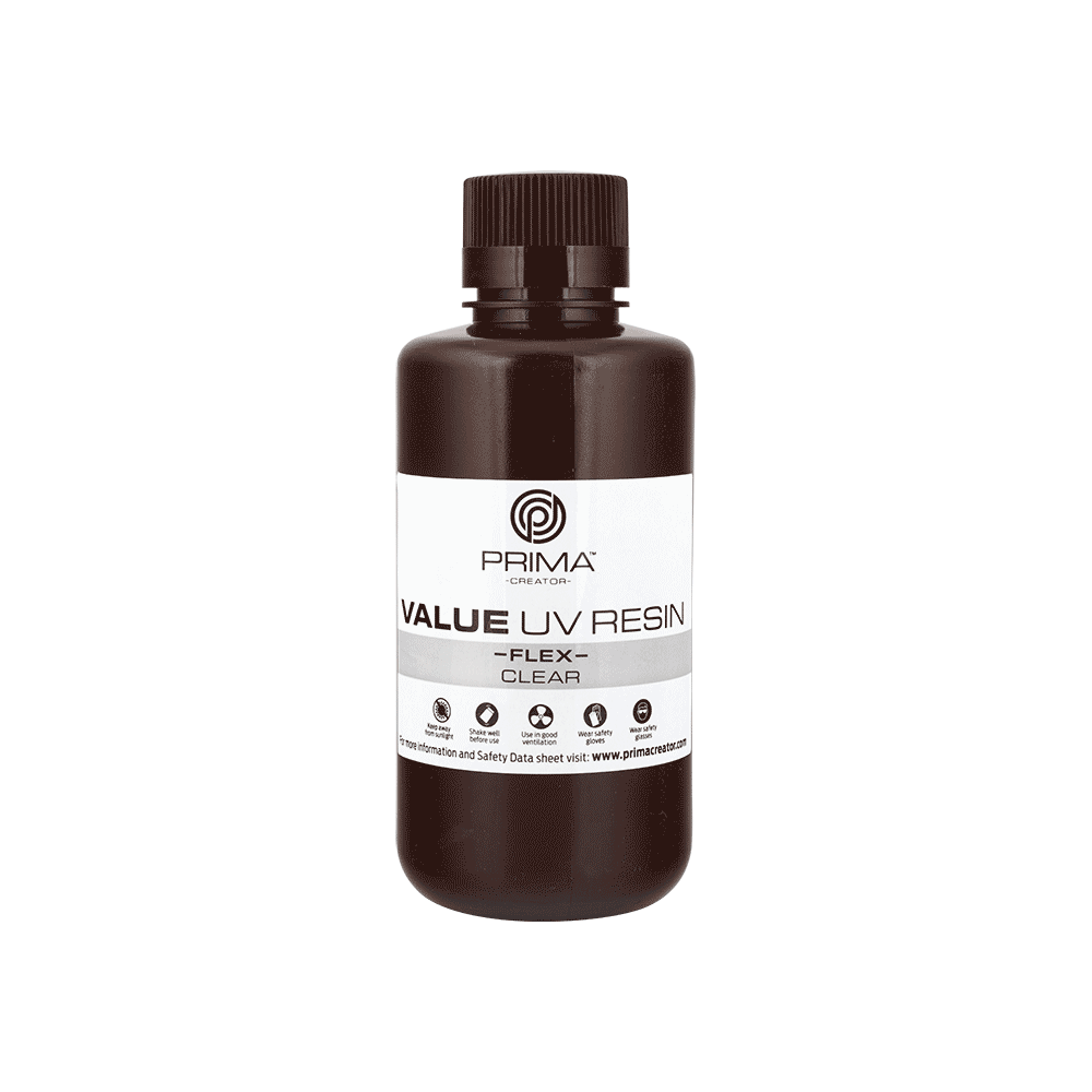 PrimaCreator "Value Flex" UV derva - 500 ml - Skaidri-Derva PrimaCreator "Value Flex" UV derva - 500 ml - Skaidri-Derva