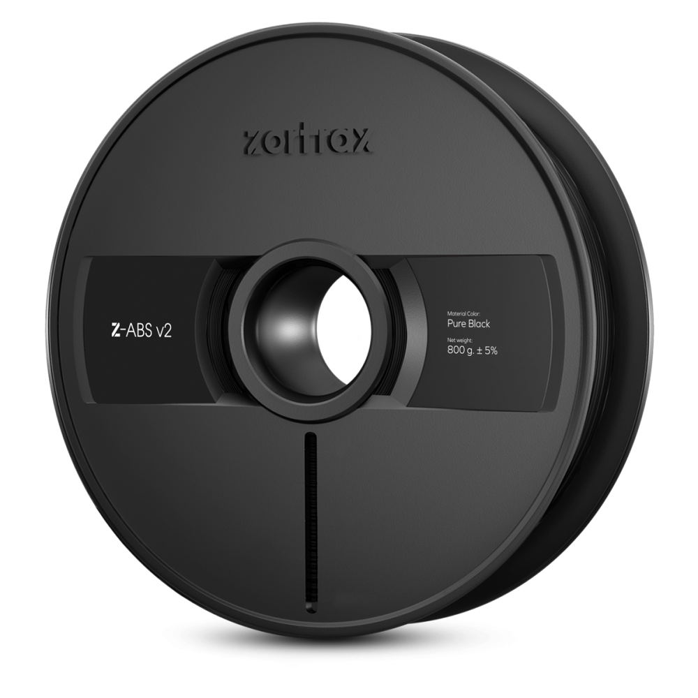 Zortrax Z-ABS v2 gija - 1,75 mm - 800g - Gryna juoda spalva-ABS Zortrax Z-ABS v2 gija - 1,75 mm - 800g - Gryna juoda spalva-ABS