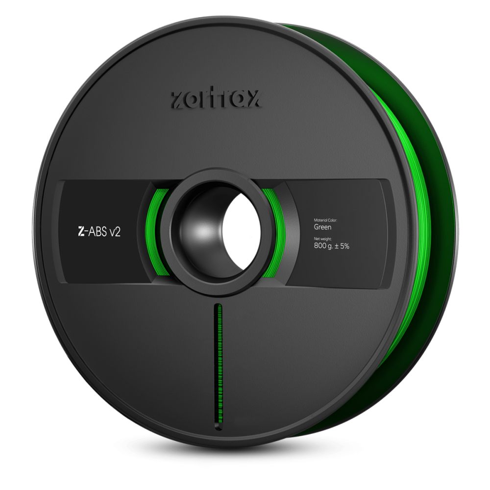 Zortrax Z-ABS v2 gija - 1,75 mm - 800g - Žalia-ABS Zortrax Z-ABS v2 gija - 1,75 mm - 800g - Žalia-ABS