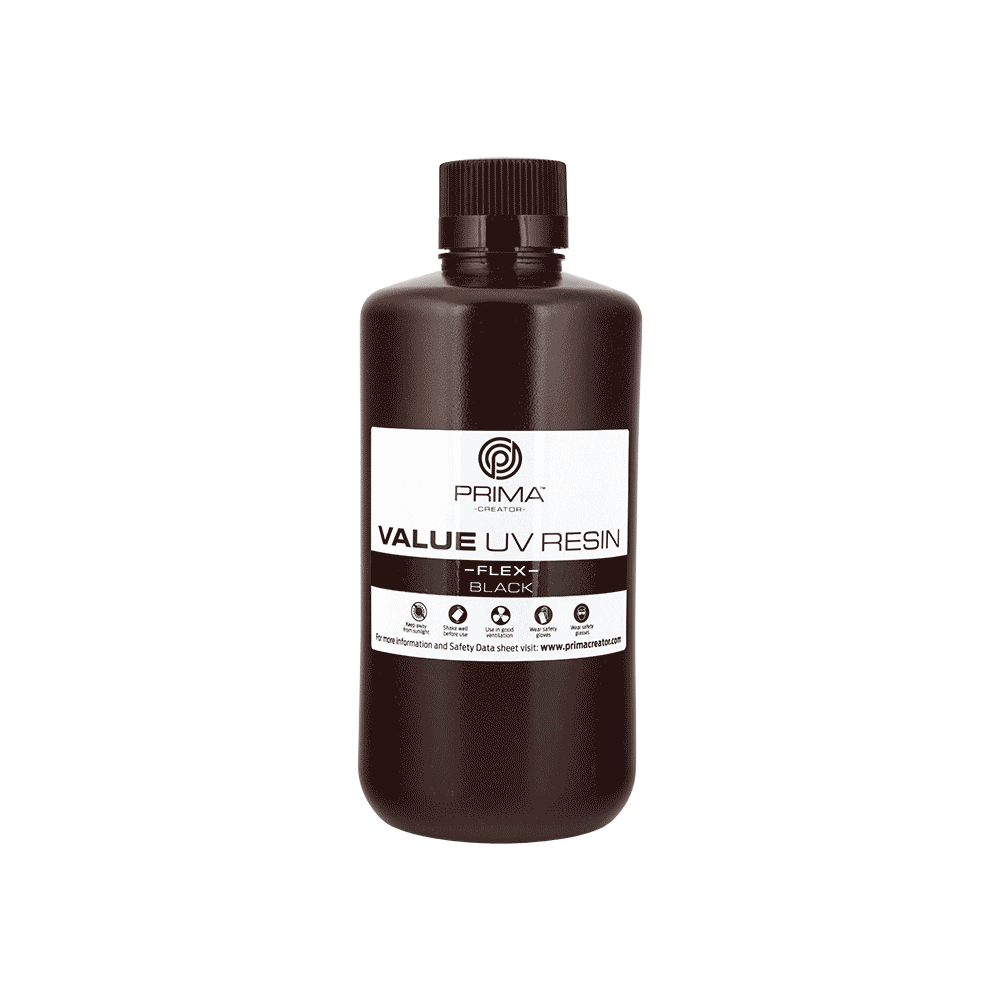 PrimaCreator "Value Flex" UV derva - 1000 ml - Juoda-Derva