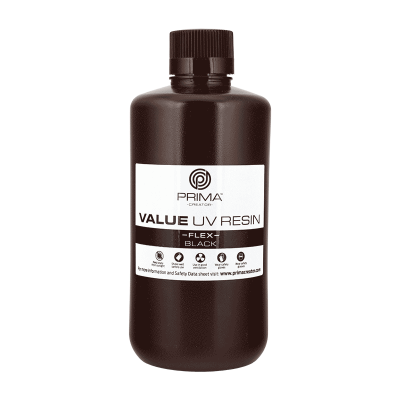 PrimaCreator "Value Flex" UV derva - 1000 ml - Juoda-Derva