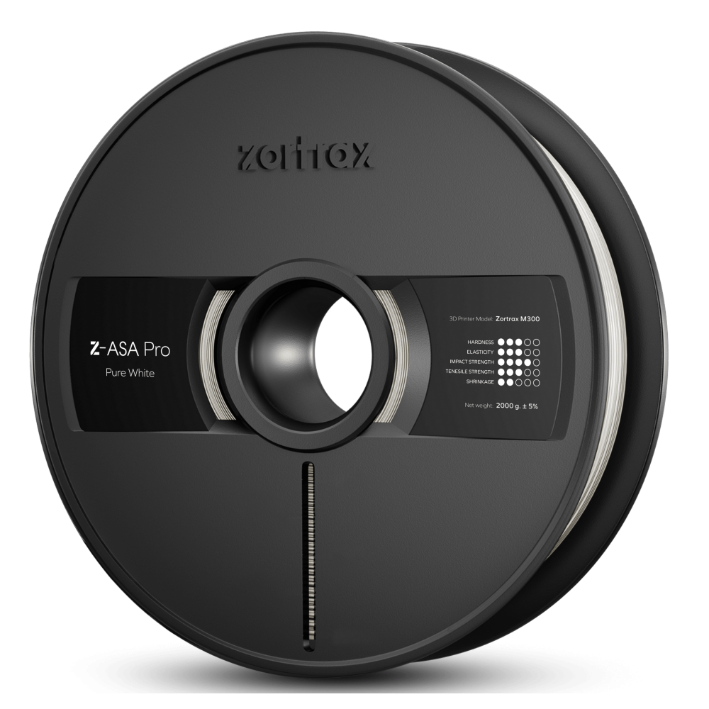 Zortrax Z-ASA Pro gija, skirta M300 - 1,75 mm - 2 kg - Grynai Zortrax Z-ASA Pro gija, skirta M300 - 1,75 mm - 2 kg - Grynai