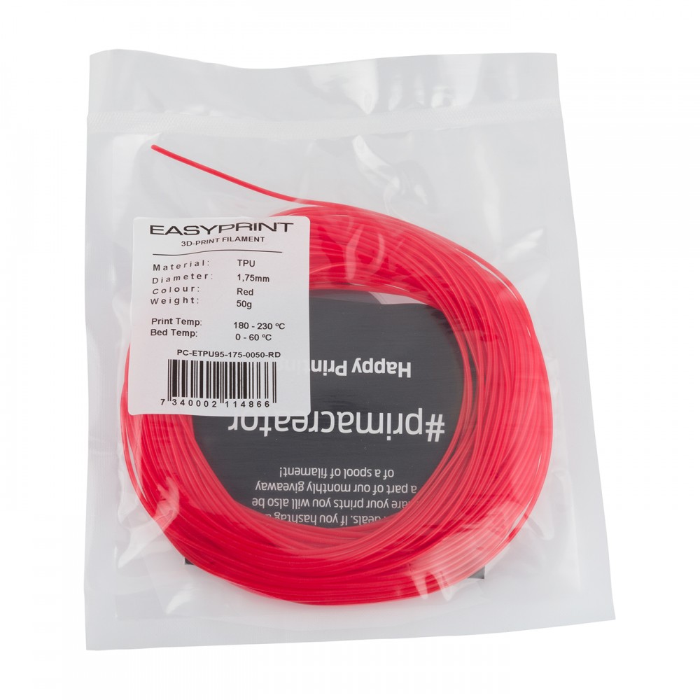 PrimaCreator™ "EasyPrint FLEX 95A - 1.75 mm - 50 g - PrimaCreator™ "EasyPrint FLEX 95A - 1.75 mm - 50 g -