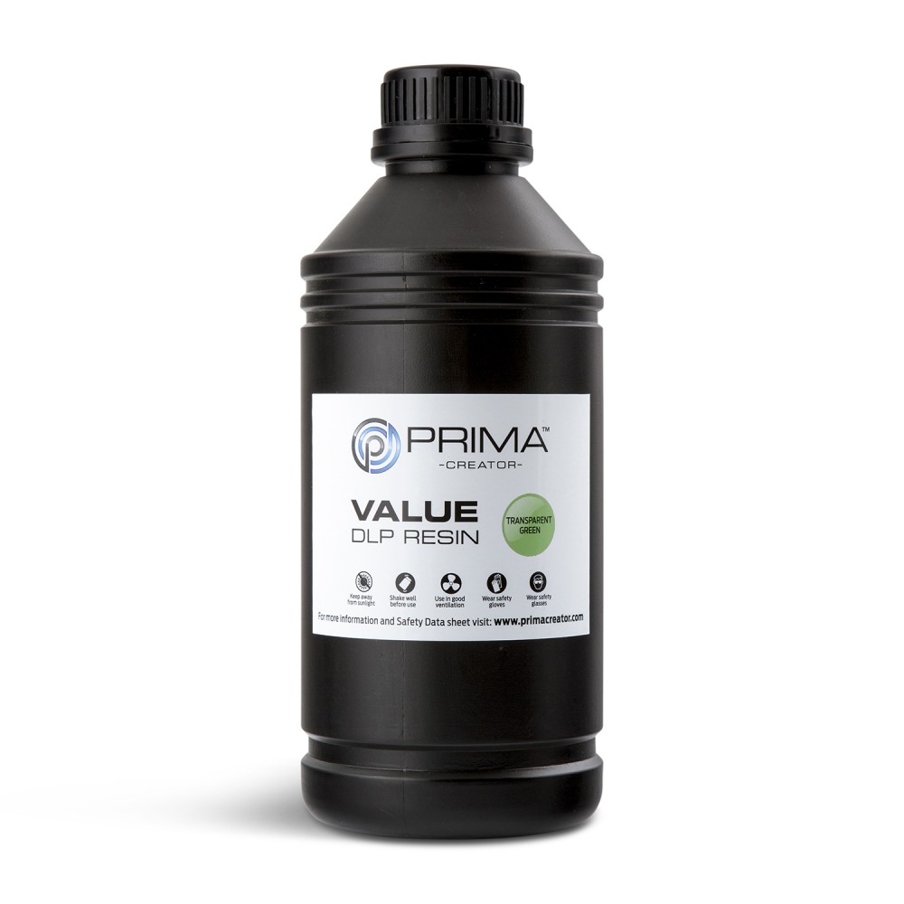 PrimaCreator Value UV / DLP derva - 1000 ml - Skaidri žalia PrimaCreator Value UV / DLP derva - 1000 ml - Skaidri žalia