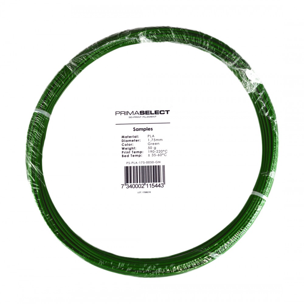 PrimaSelect PLA - 1.75 mm - 50 g - Žalia-PLA PrimaSelect PLA - 1.75 mm - 50 g - Žalia-PLA