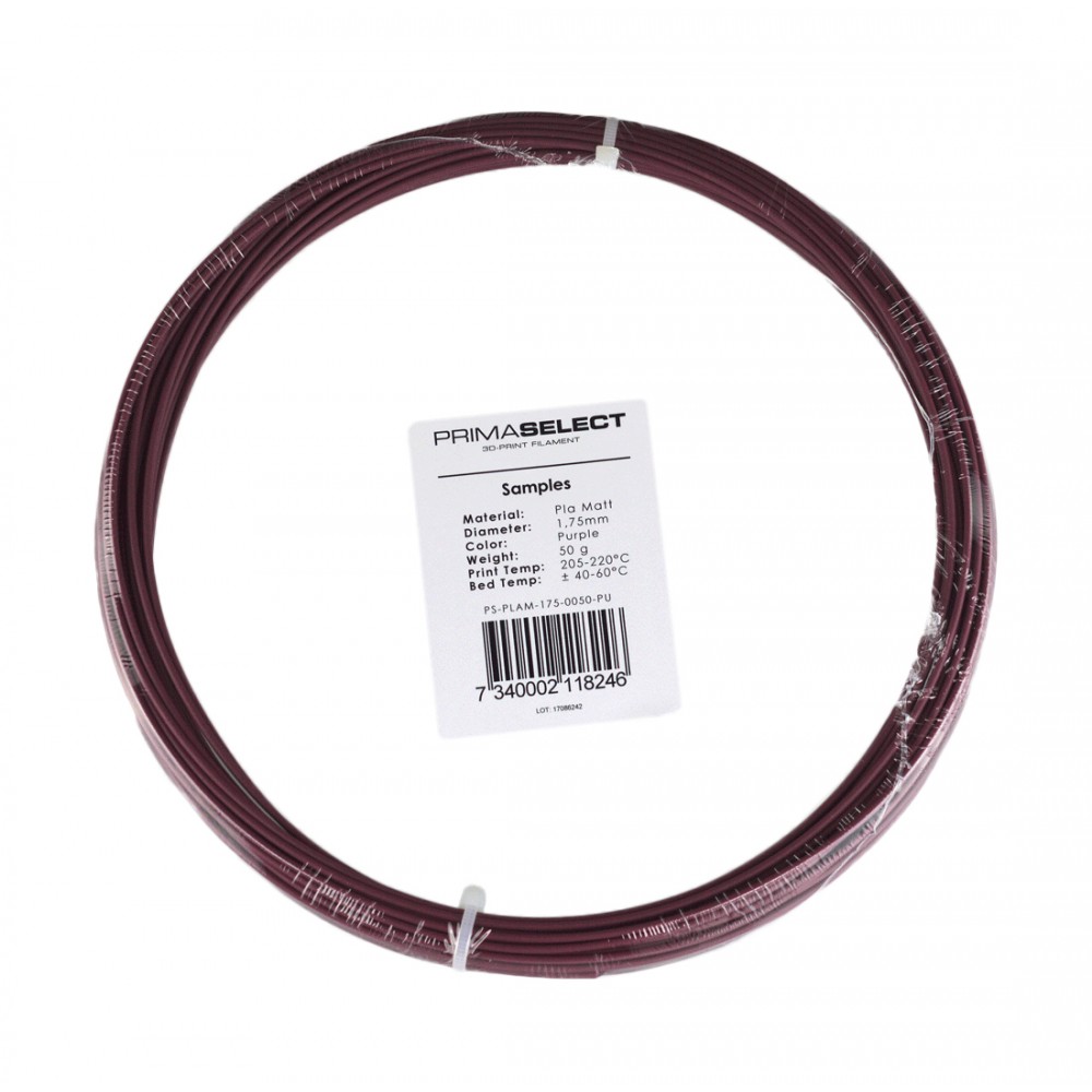PrimaSelect PLA Matt - 1.75 mm - 50 g - Violetinė-Prino PrimaSelect PLA Matt - 1.75 mm - 50 g - Violetinė-Prino