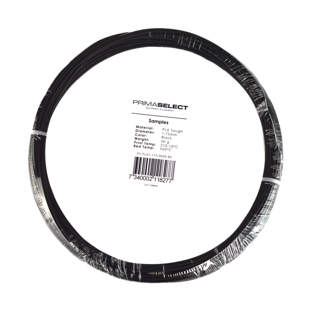 PrimaSelect PLA Tough - 1.75 mm - 50 g - Juoda-Prino