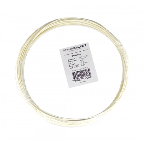 PrimaSelect PLA Tough - 1.75 mm - 50 g - Balta-Prino