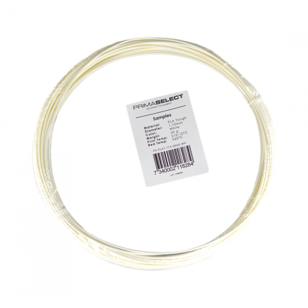 PrimaSelect PLA Tough - 1.75 mm - 50 g - Balta-Prino