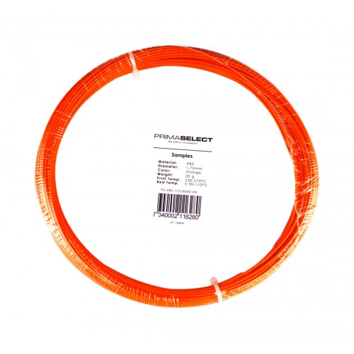 PrimaSelect ABS - 1.75 mm - 50 g - Oranžinė-ABS