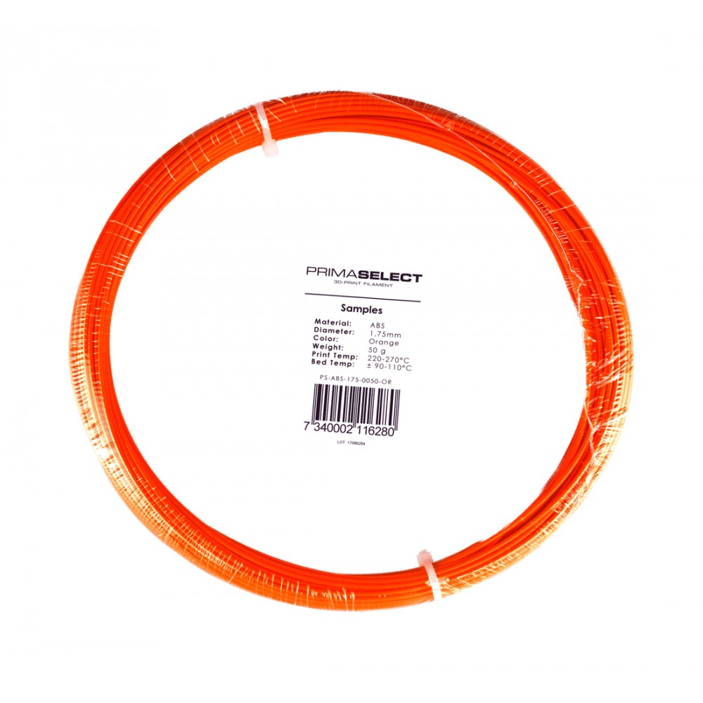 PrimaSelect ABS - 1.75 mm - 50 g - Oranžinė-ABS