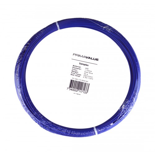 PrimaValue ABS - 1.75 mm - 50 g ritė - Mėlyna-ABS