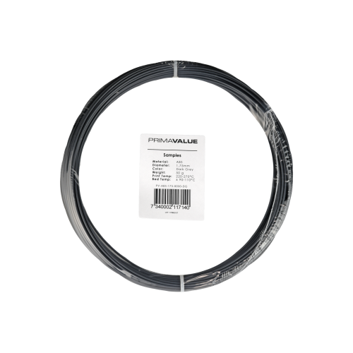 PrimaValue ABS - 1.75 mm - 50 g ritė - Tamsiai pilka-ABS