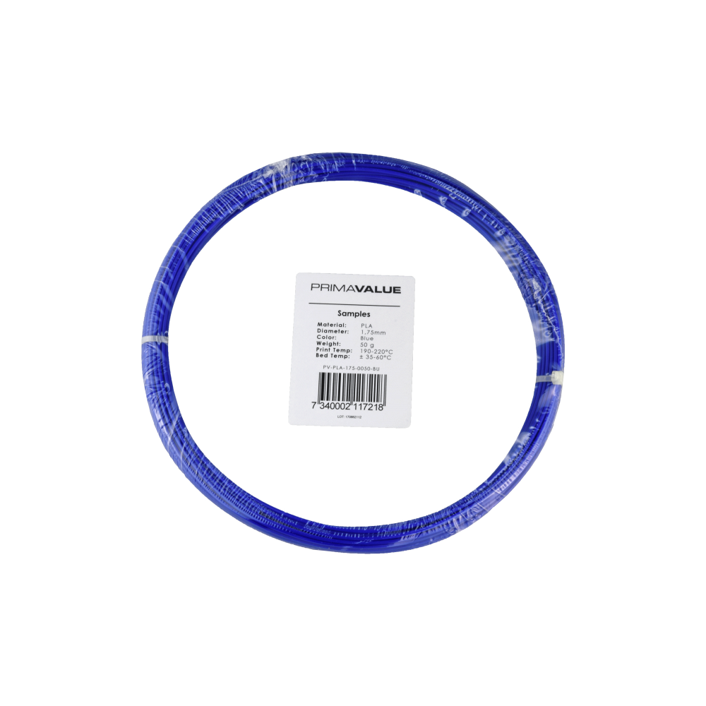PrimaValue PLA - 1.75 mm - 50 g ritė - Mėlyna-PLA PrimaValue PLA - 1.75 mm - 50 g ritė - Mėlyna-PLA
