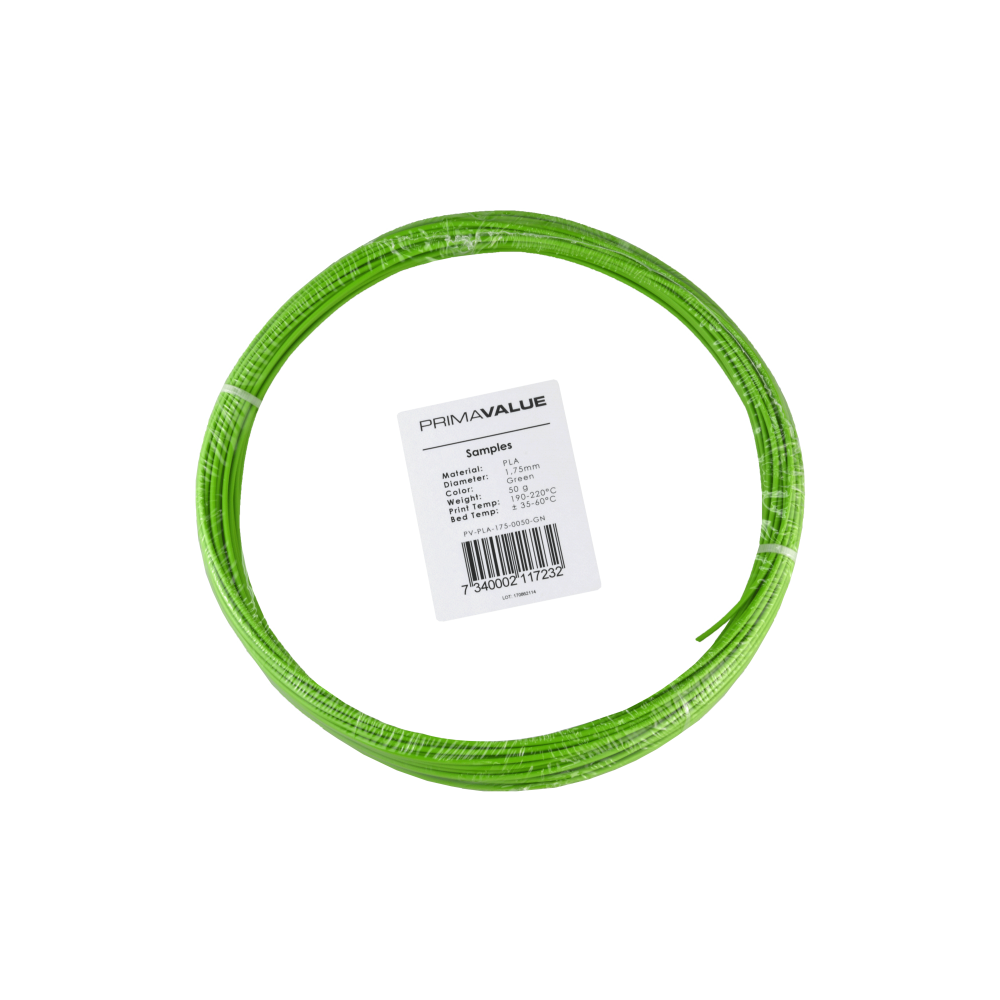 PrimaValue PLA - 1.75 mm - 50 g ritė - Žalia-PLA PrimaValue PLA - 1.75 mm - 50 g ritė - Žalia-PLA