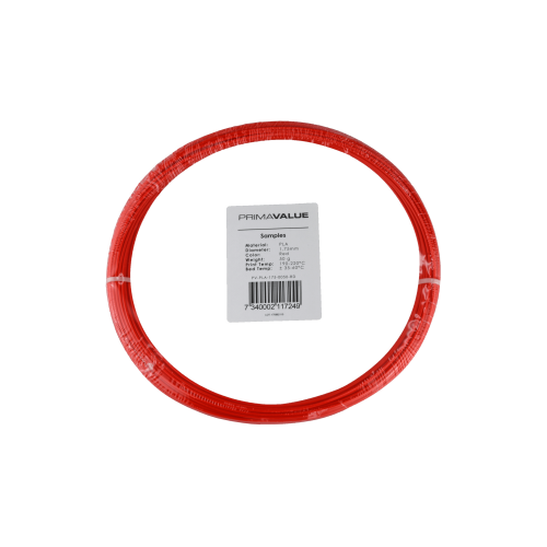 PrimaValue PLA - 1.75 mm - 50 g ritė - Raudona-PLA