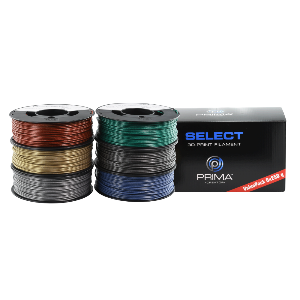 PrimaSelect PLA - 1.75 mm - 6 x 250 g - Metalinė pakuotė PrimaSelect PLA - 1.75 mm - 6 x 250 g - Metalinė pakuotė