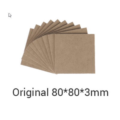 Snapmaker MDF medienos lakštai / 80x80x3mm / 10-pakuotė-Prino