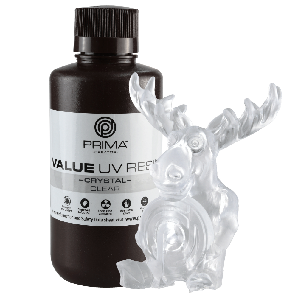 PrimaCreator Value Crystal UV derva - 500 ml - Skaidrus-Derva PrimaCreator Value Crystal UV derva - 500 ml - Skaidrus-Derva