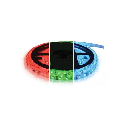 LED šviesos juosta 12V 5050 60LED/m IP65 maks. 12W/m RGB (ritė