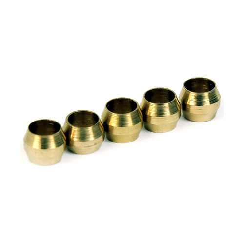 Micro Swiss 4 mm žalvarinės suspaudimo įvorės (5 vnt.)-Prino