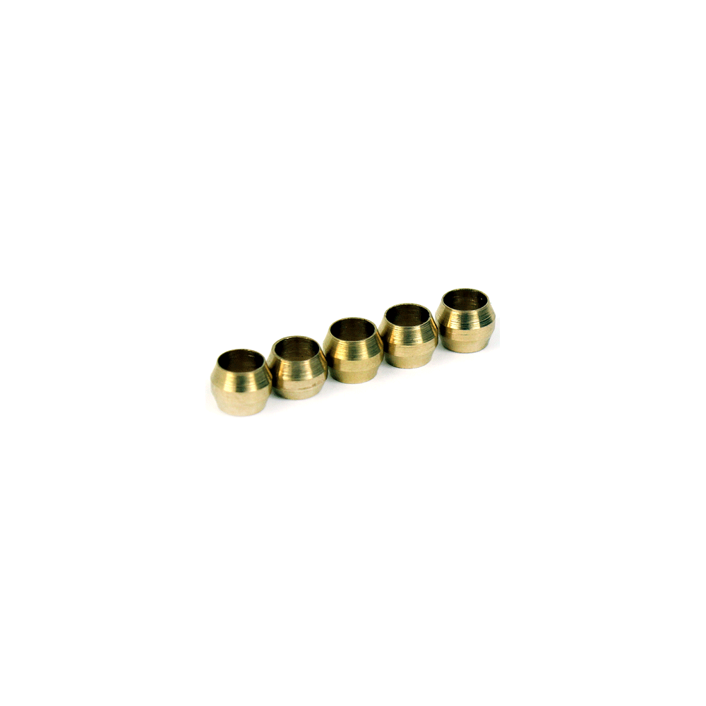 Micro Swiss 4 mm žalvarinės suspaudimo įvorės (5 vnt.)-Prino Micro Swiss 4 mm žalvarinės suspaudimo įvorės (5 vnt.)-Prino