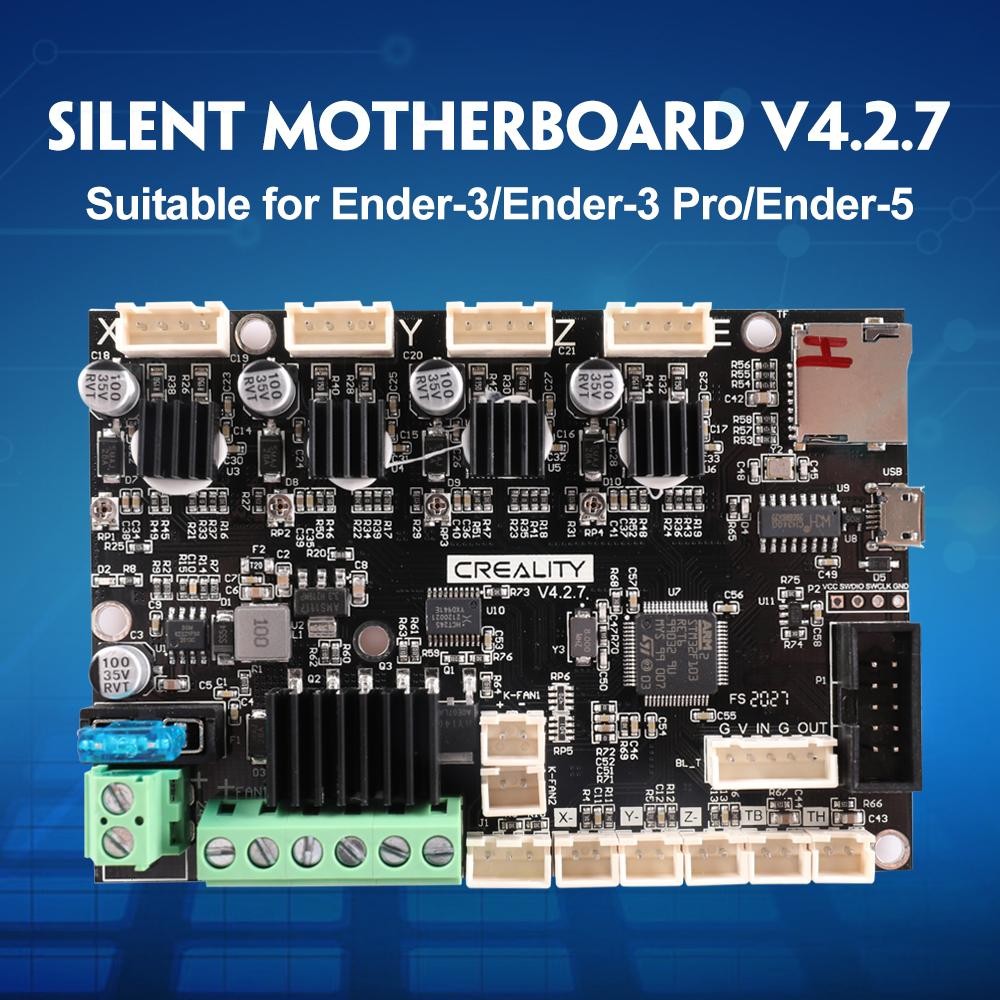 Creality 3D Ender-3 "Silent Mainboard" V4.2.7 - 32-bitų-Prino Creality 3D Ender-3 "Silent Mainboard" V4.2.7 - 32-bitų-Prino