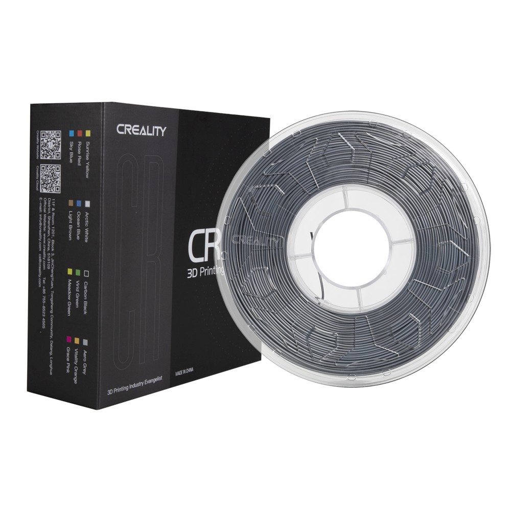 Creality CR-PLA gija - 1.75 mm - 1 kg - Pilka-Prino Creality CR-PLA gija - 1.75 mm - 1 kg - Pilka-Prino