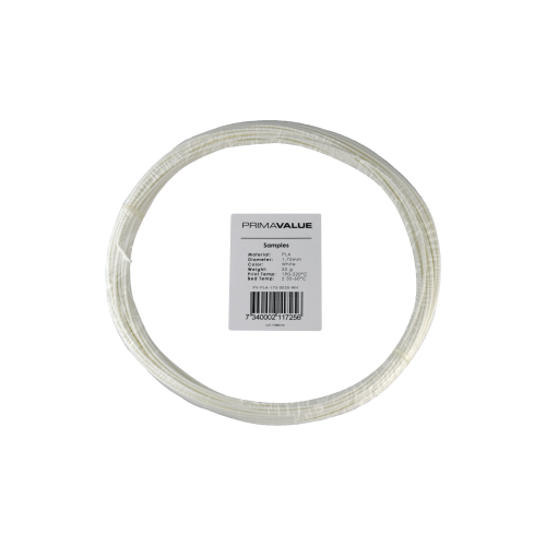 PrimaValue PLA - 1.75 mm - 50 g ritė - Balta-PLA