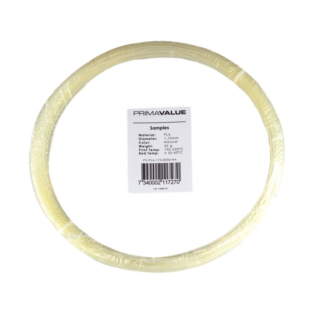 PrimaValue PLA - 1.75 mm - 50 g ritė - Natūralus-PLA PrimaValue PLA - 1.75 mm - 50 g ritė - Natūralus-PLA