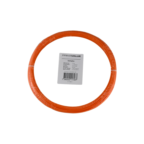 PrimaValue PLA - 1.75 mm - 50 g ritė - Oranžinė-PLA