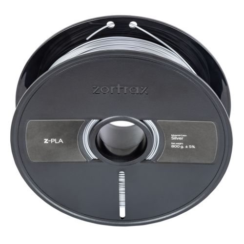 Zortrax Z-PLA gija - 1,75 mm - 800g - Sidabrinis-Prino