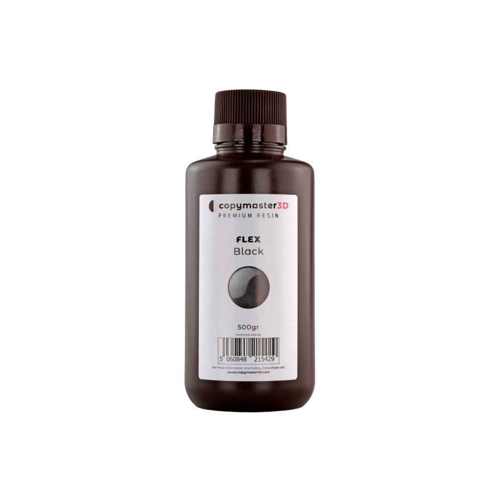Copymaster3D Flex UV derva - 500 ml - Juoda-Derva Copymaster3D Flex UV derva - 500 ml - Juoda-Derva