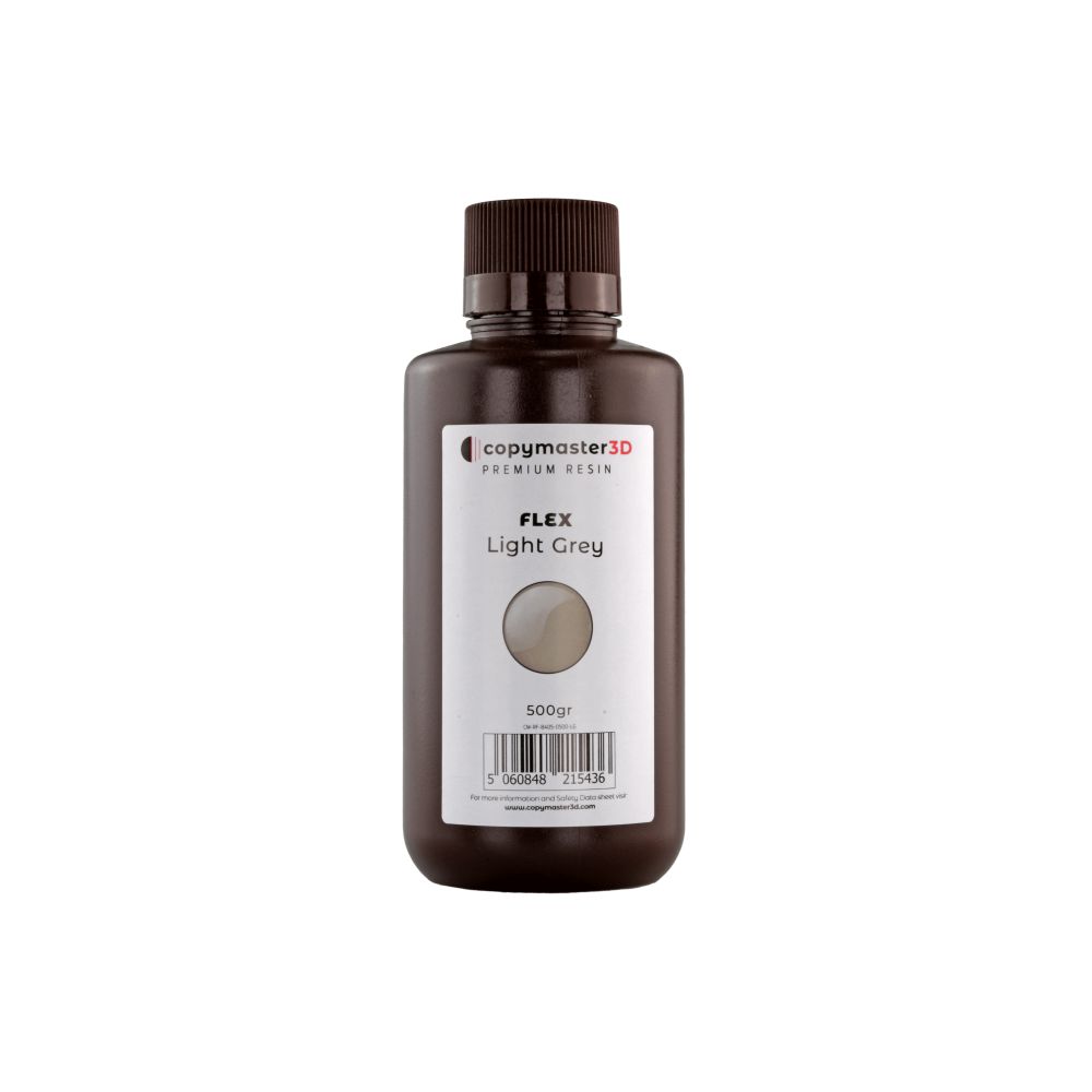 Copymaster3D Flex UV derva - 500 ml - Šviesiai pilka-Derva Copymaster3D Flex UV derva - 500 ml - Šviesiai pilka-Derva