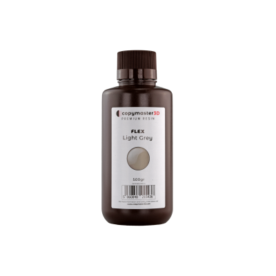 Copymaster3D Flex UV derva - 500 ml - Šviesiai pilka-Derva