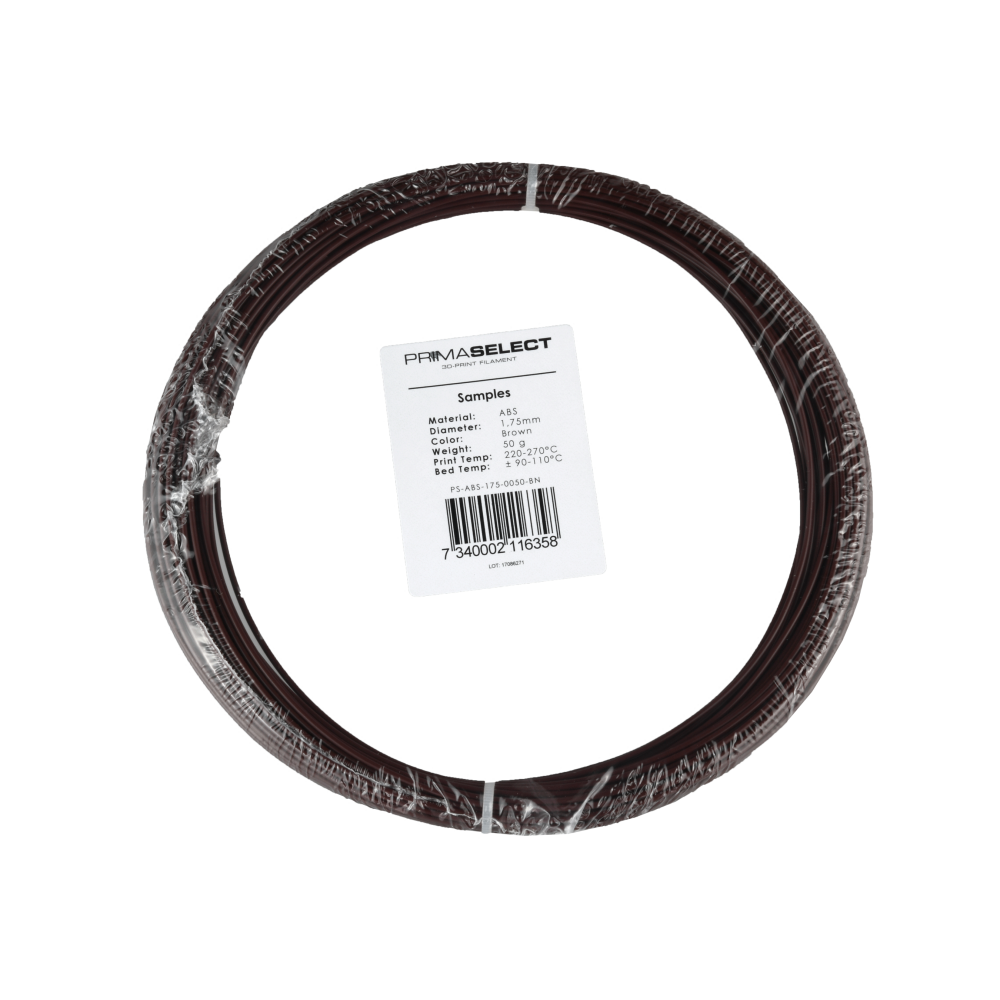 PrimaSelect ABS - 1.75 mm - 50 g - Rudos spalvos-ABS PrimaSelect ABS - 1.75 mm - 50 g - Rudos spalvos-ABS