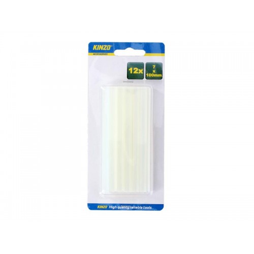 Klijų lazdelės 7x100 mm KINZO 12 vnt-Klijų pistoletai