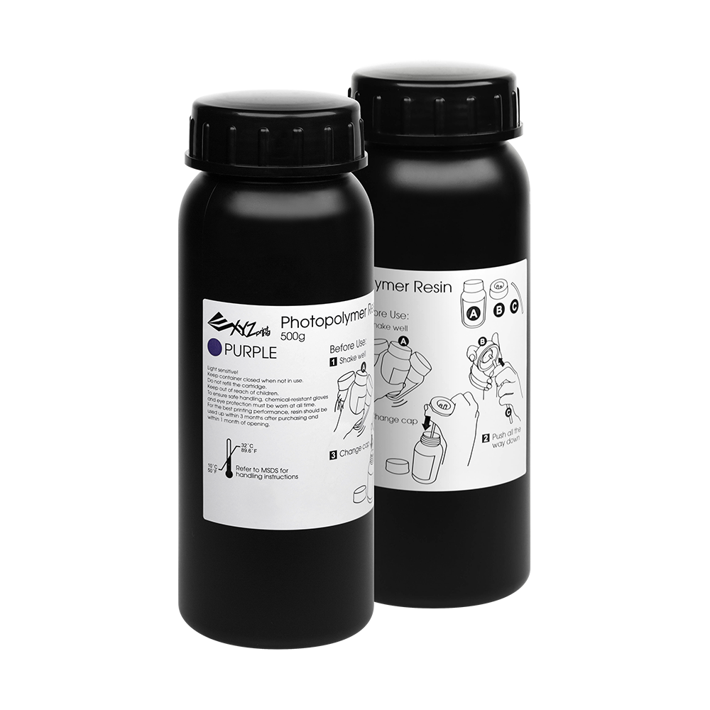 XYZ spausdinimo UV derva - 2 x 500 ml buteliukai - XYZ spausdinimo UV derva - 2 x 500 ml buteliukai -