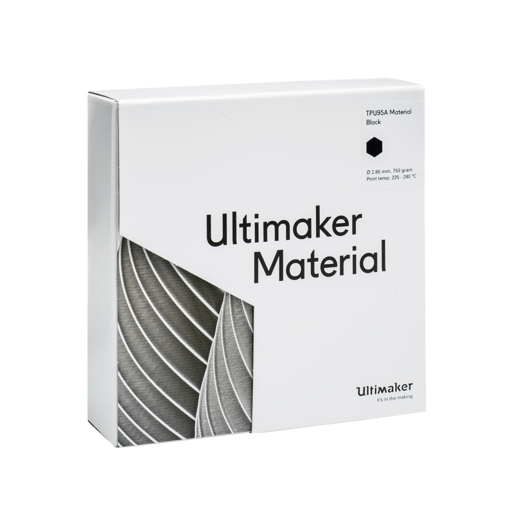 Ultimaker TPU 95A - 2.85 mm - 750 g - Juoda-Prino