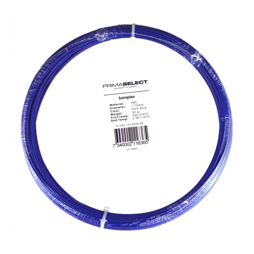 PrimaSelect ABS - 1.75 mm - 50 g - Tamsiai mėlyna-ABS PrimaSelect ABS - 1.75 mm - 50 g - Tamsiai mėlyna-ABS