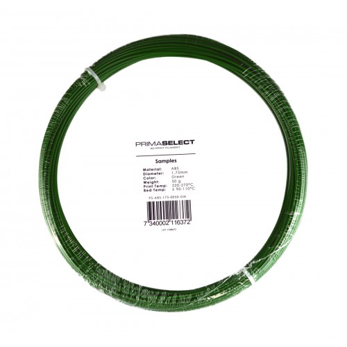 PrimaSelect ABS - 1.75 mm - 50 g - Žalia-ABS