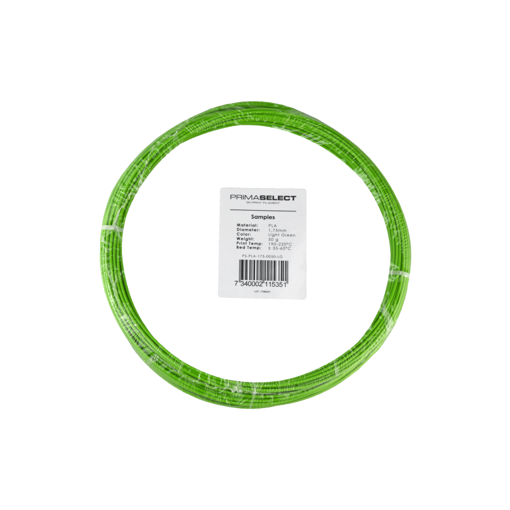 PrimaSelect PLA - 1.75 mm - 50 g - Šviesiai žalias-PLA PrimaSelect PLA - 1.75 mm - 50 g - Šviesiai žalias-PLA