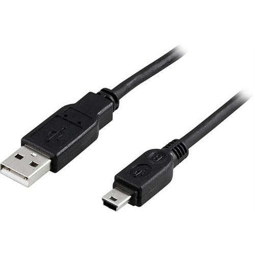 Deltaco USB kabelis - 1 m - A-mini B-Prino