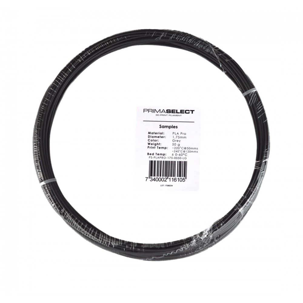 PrimaSelect PLA PRO - 1.75 mm - 50 g - Pilka-Prino PrimaSelect PLA PRO - 1.75 mm - 50 g - Pilka-Prino