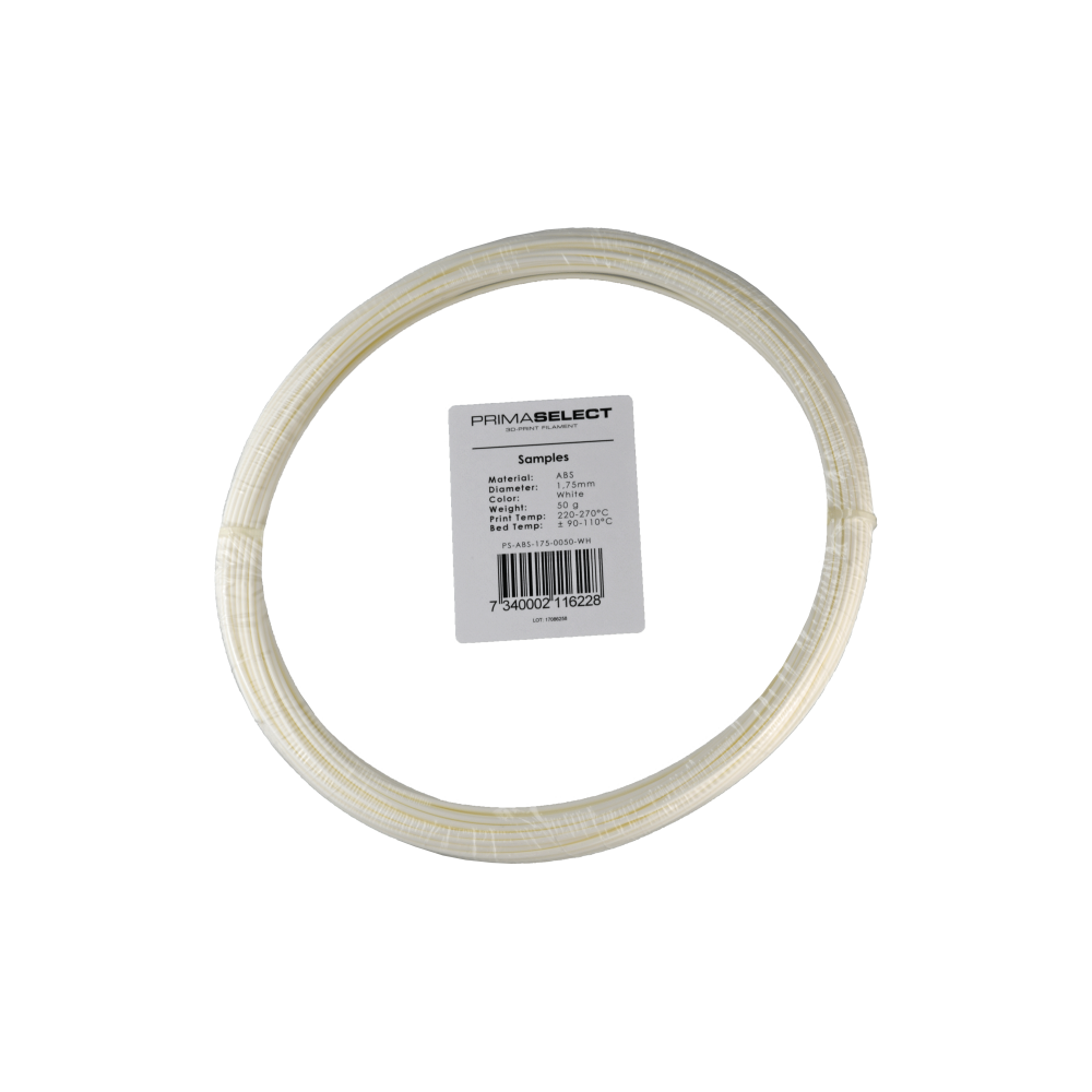 PrimaSelect ABS - 1.75 mm - 50 g - Balta-ABS PrimaSelect ABS - 1.75 mm - 50 g - Balta-ABS