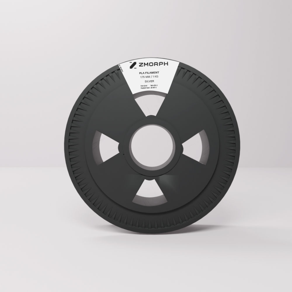 ZMorph PLA - 1.75 mm - 1 kg - Sidabrinis-PLA ZMorph PLA - 1.75 mm - 1 kg - Sidabrinis-PLA