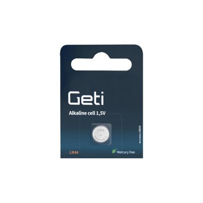 Baterija LR44 (AG13) GETI šarminė-Tabletės baterijos