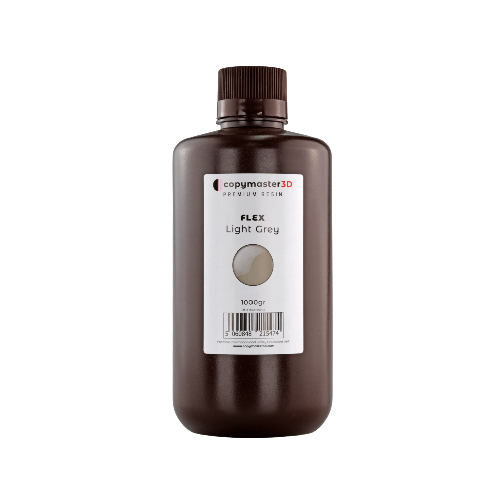 Copymaster3D Flex UV derva - 1000 ml - Šviesiai pilka-Derva