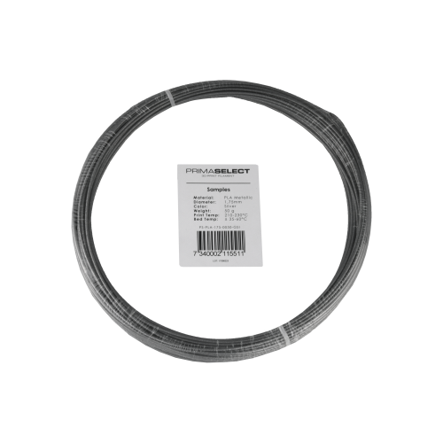 PrimaSelect PLA - 1.75 mm - 50 g - Sidabrinės spalvos